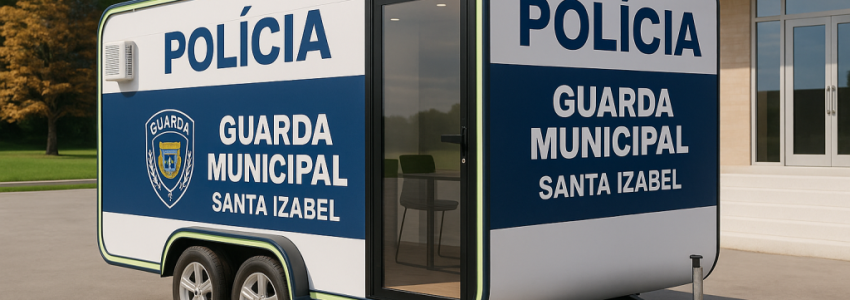 Trailer itinerante de polícia: segurança mais próxima da comunidade